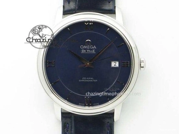 0131 Seamaster 300m Chrono SS RG OMF 1:1 Best Edition Blue Dial on SS RG Bracelet A Timeless 7686